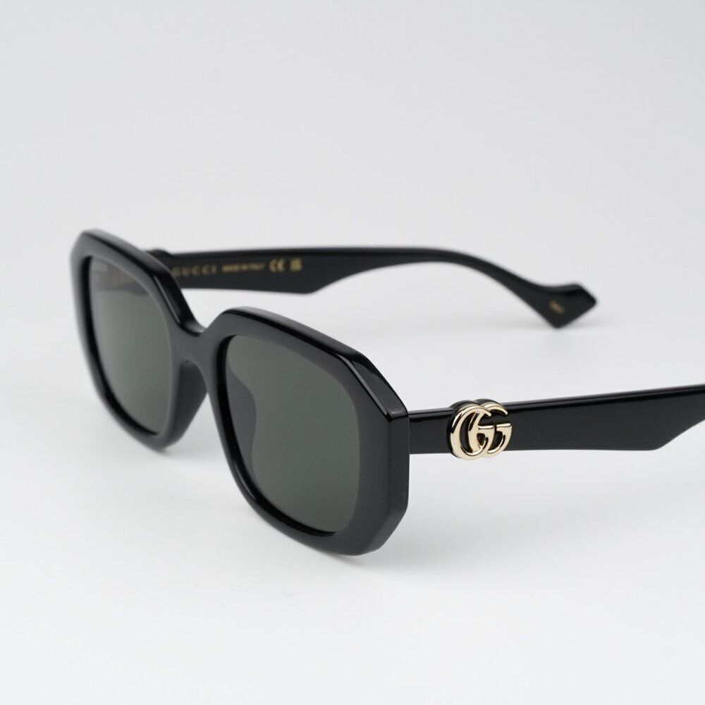 NEW Gucci GG1535S 001 Black Grey Men Geometric Sunglasses GG 1535S